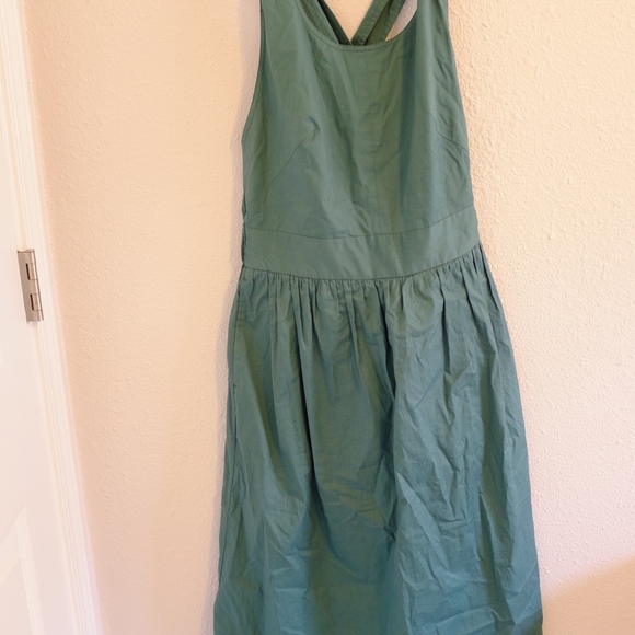 Everlane The Clean Cotton Cross-Back Dress Size 6 - Picture 2 of 5